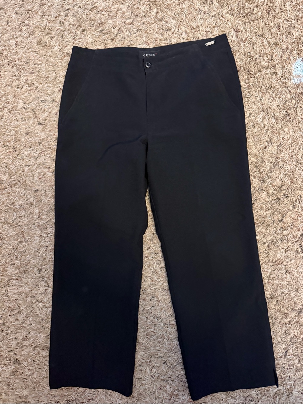 Guess Black Ankle Length Dress Pant